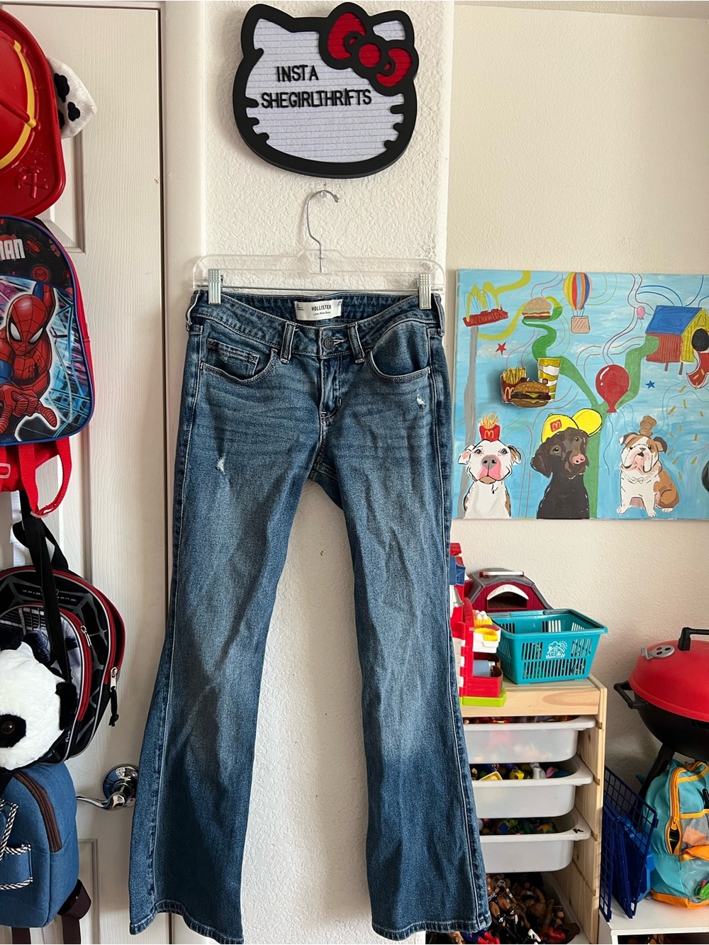 hollister low rise bootcut jeans
